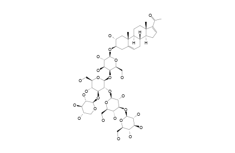 3-BETA-[(O-BETA-D-GLUCOPYRANOSYL-(1->3)-O-BETA-D-GLUCOPYRANOSYL-(1->2)-O-[BETA-D-XYLOPYRANOSYL-(1->3)]-O-BETA-D-GLUCOPYRANOSYL-(1->4)-BETA-D-GALACT