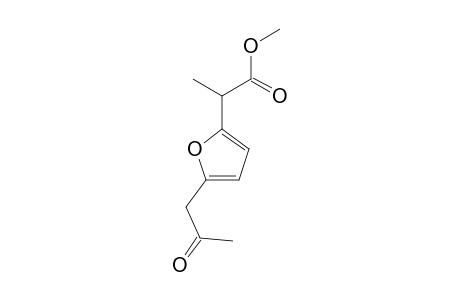 Methyl 2-[5-(2-oxopropyl)-2-furyl]propanoate