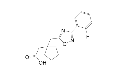 cyclopentaneacetic acid, 1-[[3-(2-fluorophenyl)-1,2,4-oxadiazol-5-yl]methyl]-