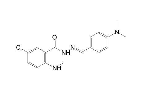 5-chloro-N-methylanthranilic acid, [p-(dimethylamino)benzylidene]hydrazide