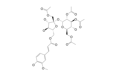 BETA-D-(1-O-ACETYL-6-O-FERULOYL)-FRUCTOFURANOSYL-ALPHA-D-2',4',6'-O-TRIACETYLGLUCOPYRANOSIDE