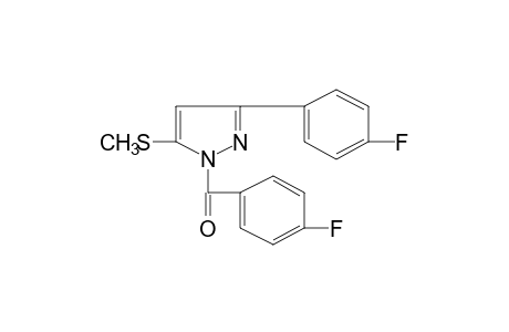 1-(p-fluorobenzoyl)-3-(p-fluorophenyl)-5-(methylthio)pyrazole