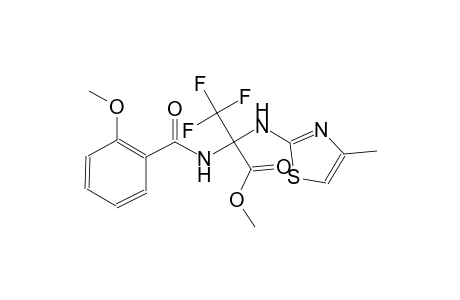 alanine, 3,3,3-trifluoro-N-(2-methoxybenzoyl)-2-[(4-methyl-2-thiazolyl)amino]-, methyl ester