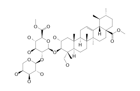 3-O-[ALPHA-L-ARABINOPYRANOSYL-(1->2)]-6-O-METHYL-BETA-D-GLUCURONOPYRANOSYL-METHYL-ASIATATE