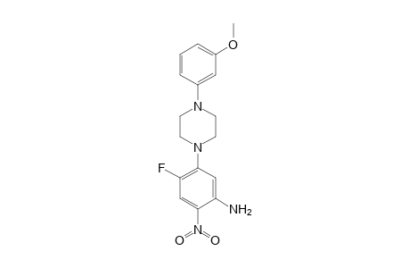 Aniline, 4-fluoro-5-[4-(3-methoxyphenyl)piperazin-1-yl]-2-nitro-