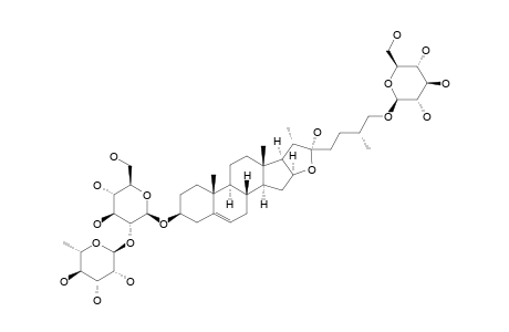 26-O-BETA-D-GLUCOPYRANOSYL-(25R)-FURAN-5-ENE-3-BETA,22-ALPHA,26-TRIHYDROXY-3-O-ALPHA-L-RHAMNOPYRANOSYL-(1->2)-BETA-D-GLUCOPYRANOSIDE