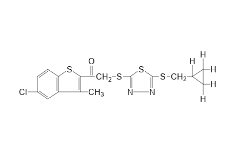 5-chloro-3-methylbenzo[b]thien-2-yl {{5-[(cyclopropylmethyl)thio]-1,3,4-thiadiazol-2-yl}thio}methyl ketone