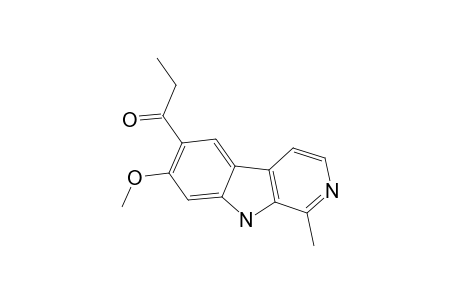 10-PROPIONYL-11-METHOXY-3-METHYL-BETA-CARBOLINE