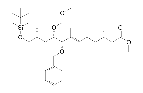 (3S,6E,8S,9S,11R)-8-Benzyloxy-12-(tert-butyl-dimethylsiloxy)-9-methoxymethoxy-3,7,11-trimethyl-dodec-6-enoic acid methyl ester