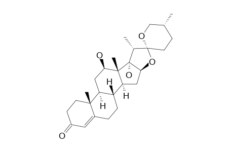 (25R)-12-BETA,17-ALPHA-DIHYDROXYSPIROST-4-EN-3-ONE;ASPARACOSIN-A