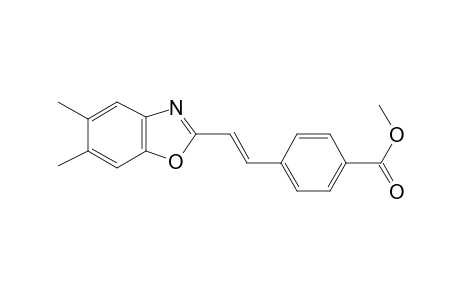 Methyl 4-[(E)-2-(5,6-dimethyl-1,3-benzoxazol-2-yl)ethenyl]benzoate