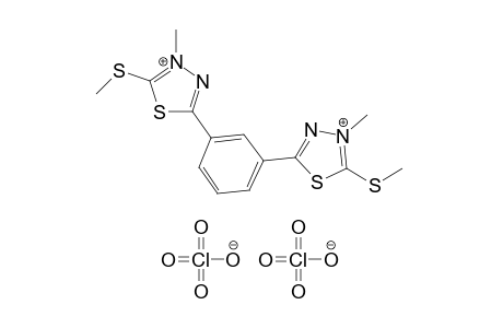 2,2'-META-PHENYLENE-BIS-[4-METHYL-5-METHYLTHIO-1,3,4-THIADIAZOLIUM)-DIPERCHLORATE