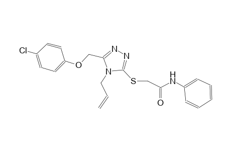 2-({4-allyl-5-[(4-chlorophenoxy)methyl]-4H-1,2,4-triazol-3-yl}sulfanyl)-N-phenylacetamide