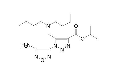 1H-1,2,3-triazole-4-carboxylic acid, 1-(4-amino-1,2,5-oxadiazol-3-yl)-5-[(dibutylamino)methyl]-, 1-methylethyl ester