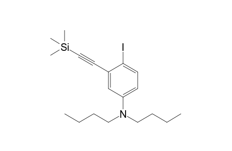 N,N-Dibutyl-4-iodo-3-[(trimethylsilyl)ethynyl]aniline