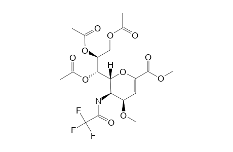 METHYL-7,8,9-TRI-O-ACETYL-2,6-ANHYDRO-3,5-DIDEOXY-4-O-METHYL-5-[(TRIFLUOROACETYL)-AMINO]-D-GLYCERO-D-TALO-NON-2-ENOATE