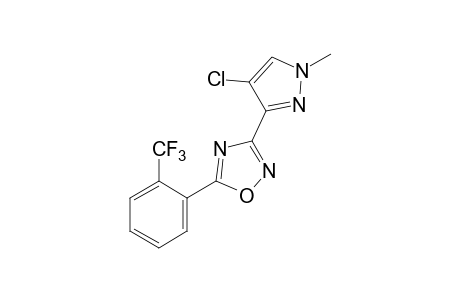 3-(4-CHLORO-1-METHYLPYRAZOL-3-YL)-5-(alpha,alpha,alpha-TRIFLUORO-o-TOLYL)-1,2,4-OXADIAZOLE