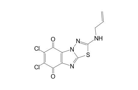 2-(Allylamino)-6,7-dichlorobenzo[4,5]imidazo[2,1-b][1,3,4]thiadiazole-5,8-dione