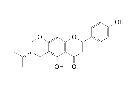 5,4'-DIHYDROXY-6-(3,3-DIMETHYLALLYL)-7-METHOXY-FLAVANONE