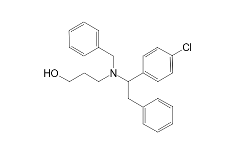 3-{[N-(.alpha.-<4'-Chlorophenyl>benzyl)]-N-benzyl]amino}-1-propanol