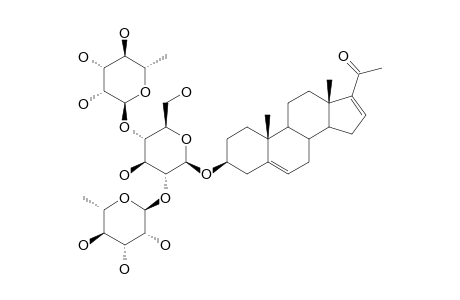 3-BETA-HYDROXYPREGN-5,16-DIEN-20-ONE-3-O-BETA-CHACOTRIOSIDE