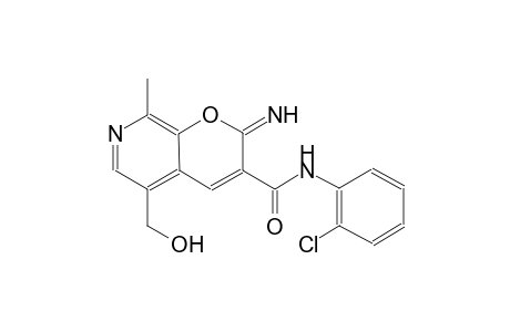 2H-pyrano[2,3-c]pyridine-3-carboxamide, N-(2-chlorophenyl)-5-(hydroxymethyl)-2-imino-8-methyl-