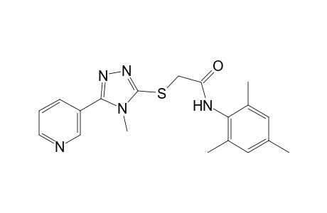 N-mesityl-2-{[4-methyl-5-(3-pyridinyl)-4H-1,2,4-triazol-3-yl]sulfanyl}acetamide