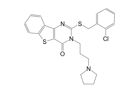 2-[(2-chlorobenzyl)sulfanyl]-3-[3-(1-pyrrolidinyl)propyl][1]benzothieno[3,2-d]pyrimidin-4(3H)-one