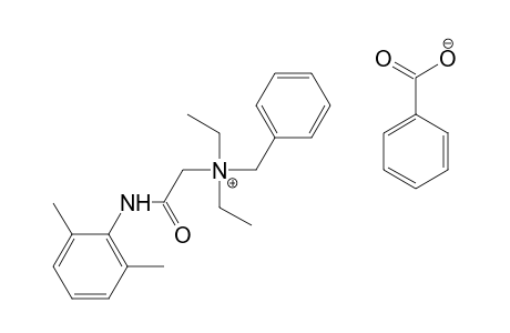 Benzyldiethyl (2,6-xylyl-carbamoyl-methyl)-ammonium benzoate