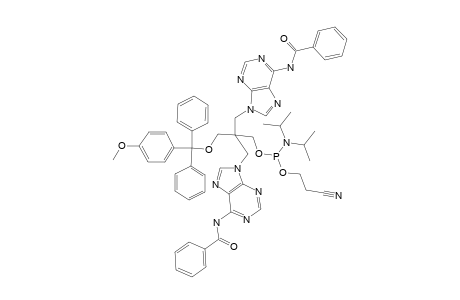 #6B;1-O-[(4-METHOXYPHENYL)-DIPHENYLMETHYL]-2,2-BIS-[(N(6)-BENZOYLADENIN-9-YL)-METHYL]-3-O-(P-CYANOETHYL-N,N-DIISOPROPYLAMINOPHOSPHINYL)-1,3-PROPANEDIOL