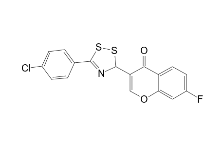 7-FLUORO-3-[5'-(PARA-CHLORO)-PHENYL-3H-[1,2,4]-DITHIAZOL-3'-YL]-4H-CHROMEN-4-ONE