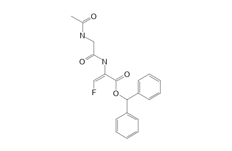 (E)-2-(2-ACETYLAMINO-ACETYLAMINO)-3-FLUORO-ACRYLIC-ACID-BENZHYDRYLESTER