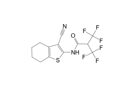 N-(3-cyano-4,5,6,7-tetrahydro-1-benzothiophen-2-yl)-3,3,3-trifluoro-2-(trifluoromethyl)propanamide