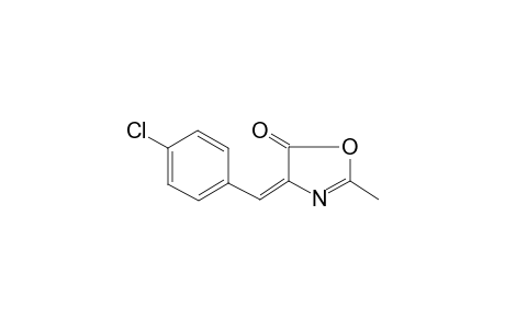 5(4H)-oxazolone, 4-[(4-chlorophenyl)methylene]-2-methyl-, (4E)-