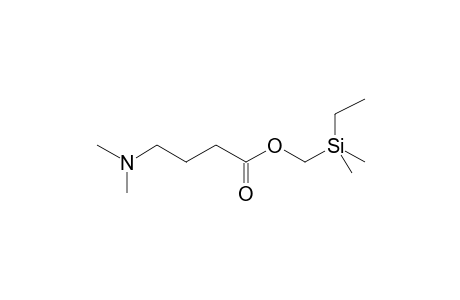 4-(N,N-DIMETHYLAMINO)BUTANOIC ACID, DIMETHYLETHYLSILYLMETHYL ESTER