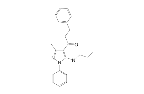 1-(3-METHYL-1-PHENYL-5-(PROPYLAMINO)-1H-PYRAZOL-4-YL)-3-PHENYLPROPAN-1-ONE