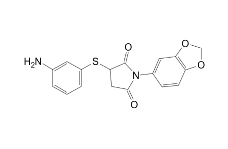 2-[(m-aminophenyl)thio]-N-[3,4-(methylenedioxy)phenyl]succinimide