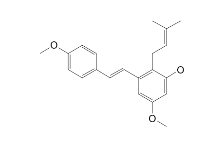 3-HYDROXY-5,4'-DIMETHOXY-2-PRENYL-STILBENE