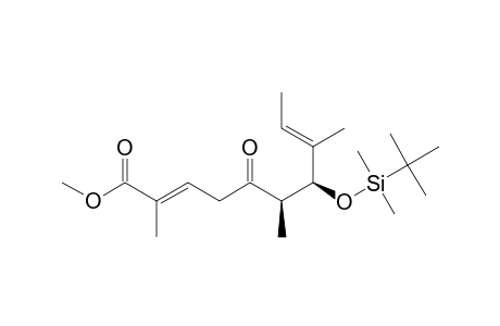 (6R,7R,2E,8E)-7-(TERT.-BUTYLDIMETHYLSILYLOXY)-5-OXO-2,6,8-TRIMETHYL-2,8-DECADIENOIC-ACID-METHYLESTER