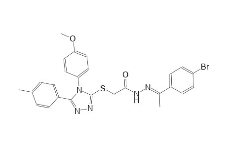 N'-[(E)-1-(4-bromophenyl)ethylidene]-2-{[4-(4-methoxyphenyl)-5-(4-methylphenyl)-4H-1,2,4-triazol-3-yl]sulfanyl}acetohydrazide