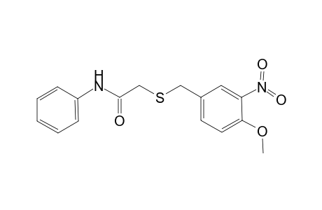 2-(4-Methoxy-3-nitro-benzylsulfanyl)-N-phenyl-acetamide