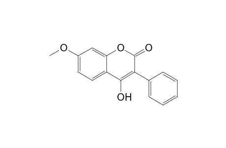 3-PHENYL-4-HYDROXY-7-METHOXYCOUMARIN