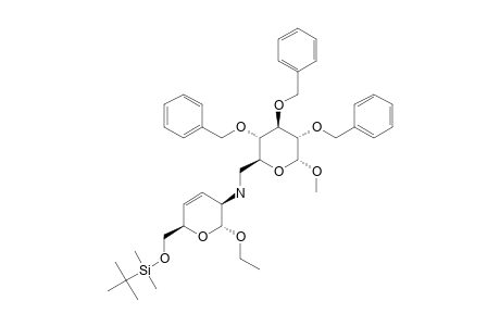 #24;N-(METHYL-2,3,4-TRI-O-BENZYL-6-DEOXY-ALPHA-D-GLUCOPYRANOSID-6-YL)-N-[ETHYL-6-O-(TERT.-BUTYLDIMETHYLSILYL)-2,3,4-TRIDEOXY-ALPHA-D-THREO-HEX-4-ENOPYRANOSID-2