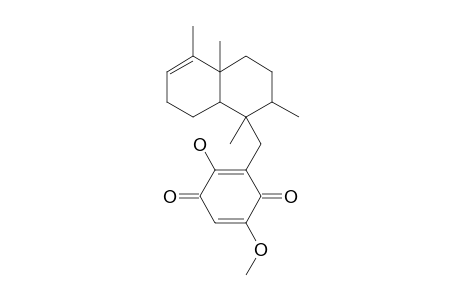 2-HYDROXY-5-METHOXY-3-[(1,2,4A,5-TETRAMETHYL-1,2,3,4,4A,7,8,8A-OCTAHYDRO-NAPHTHALEN-1-YL)-METHYL]-PARA-BENZOQUINONE;ISO-SPONGIAQUINONE