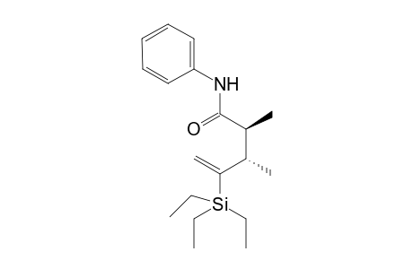 anti-N-Phenyl-2,3-dimethyl-4-triethylsilyl-4-pentenamide