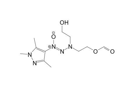 N(1)-(2",3",5"-Trimethylpyrazol-4"-yl)-3-(2'-hydroxyethyl)-3-[2'-(formyloxy)ethyl]triazene-1-oxide