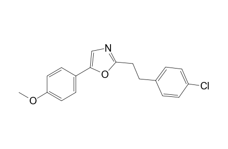 2-(p-chlorophenethyl)-5-(p-methoxyphenyl)oxazole