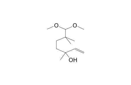 3,6,6-TRIMETHYL-7,7-DIMETHOXY-1-HEPTEN-3-OL