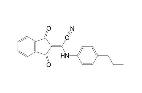 1,3-dioxo-alpha-(p-propylanilino)-delta square, alpha- indanacetonitrile