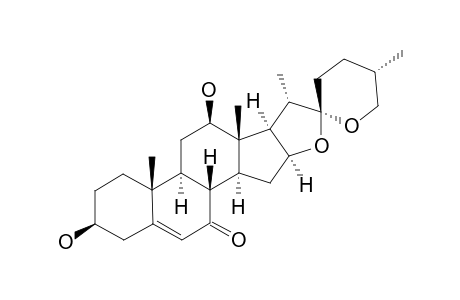 (25R)-3-BETA,12-BETA-DIHYDROXY-SPIROSTAN-5-ENE-7-ONE